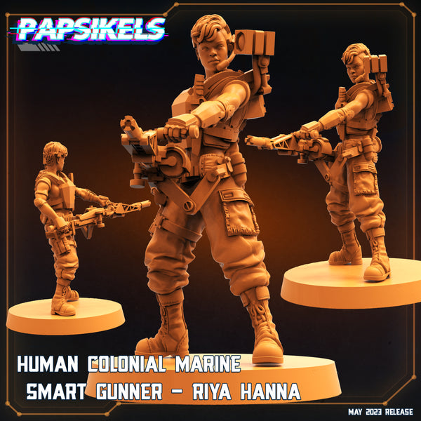 pap-2305s09 HUMAN COLONIAL MARINE SMART GUNNER RIYA HANNA