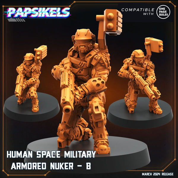 pap-2403s06 HUMAN SPACE MILITARY ARMORED NUKER B