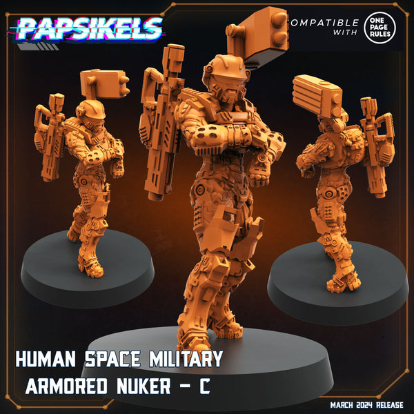 pap-2403s07 HUMAN SPACE MILITARY ARMORED NUKER C