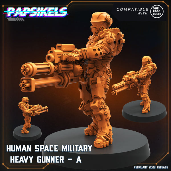 Pap-2402s11 HUMAN SPACE MILITARY HEAVY GUNNERY A