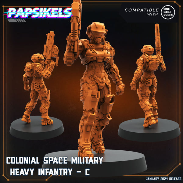 pap-2401s28 HUMAN SPACE MILITARY HEAVY INFANTRY C