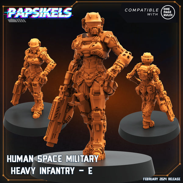 Pap-2402s14 HUMAN SPACE MILITARY HEAVY INFANTRY E