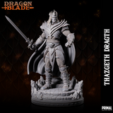 pc-231105 WIZARD FIGHTER THAZGETH DRAGTH 75mm