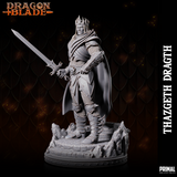 pc-231105 WIZARD FIGHTER THAZGETH DRAGTH 75mm