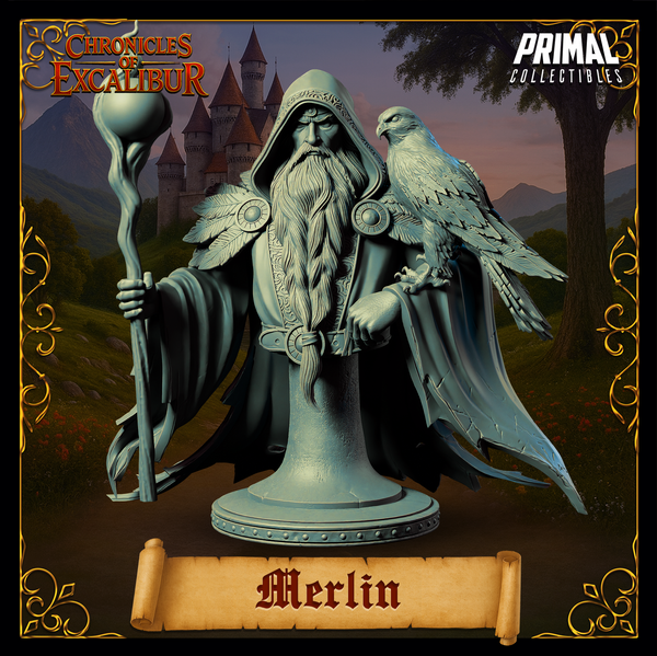 pc-251106 Wizard Merlin Bust