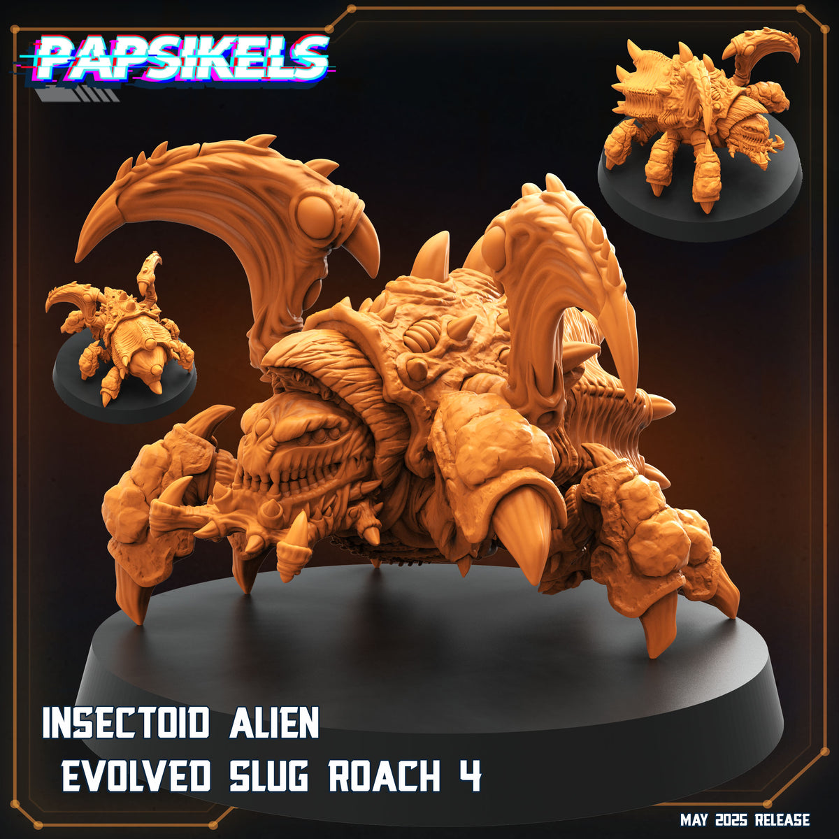 pap-2505s34 INSECTOID ALIEN EVOLVED SLUG ROACH 4 – サベージランドミニチュア