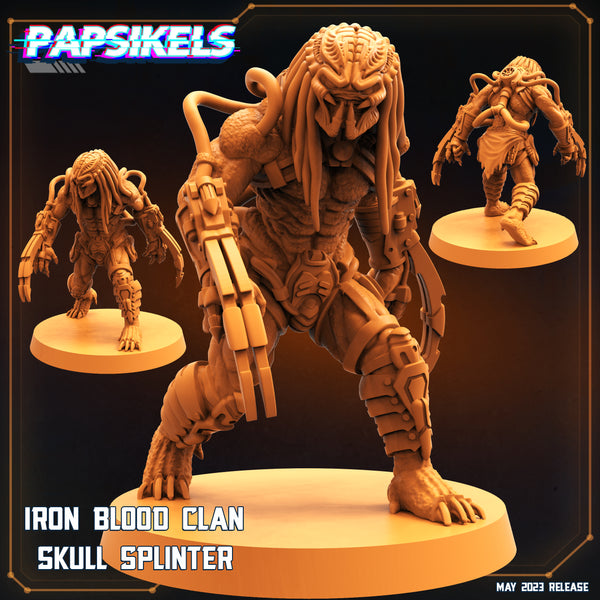 pap-2305s13 IRON BLOOD CLAN SKULL SPLINTER