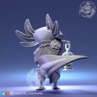 Ppnk-250801 Little Axolotl with Lamp
