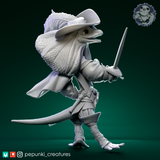 Ppnk-260602 Musketeer Frilled lizard