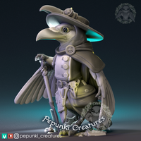 Ppnk-241002 Raven with shovel and doctor plague mask