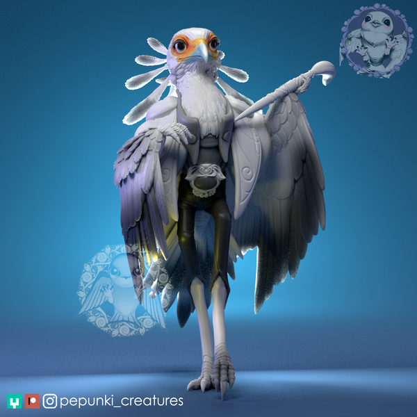 Ppnk-250803 Secretary Bird