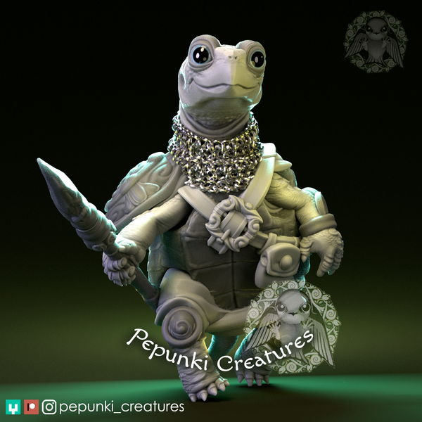 Ppnk-240601 Land Turtle with spear