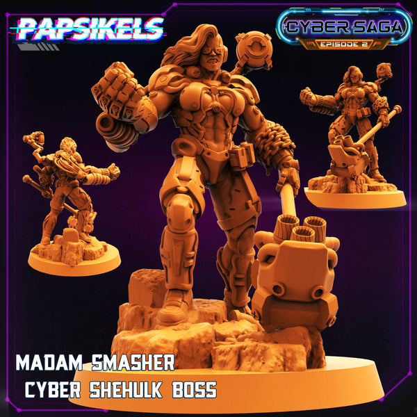 Pap-cybr232 MADAM SMASHER CYBER SHEHULK BOSS