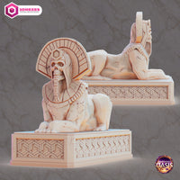 3dx-ks040501 Cursed Sphinx Statue