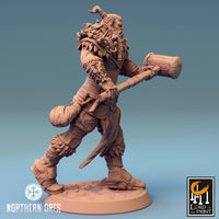 Lop-240425 Orc Soldier Hammer Ready