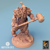 Lop-240425 Orc Soldier Hammer Ready