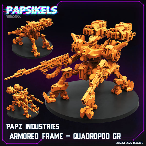 pap-2508c23 PAPZ INDUSTRIES ARMORED FRAME QUADROPOD GR