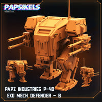 pap-2407s15 PAPZ INDUSTRIES P 40 EXO MECH DEFENDER B