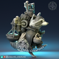 Ppnk-240504 Raccoon Merchant Traveller