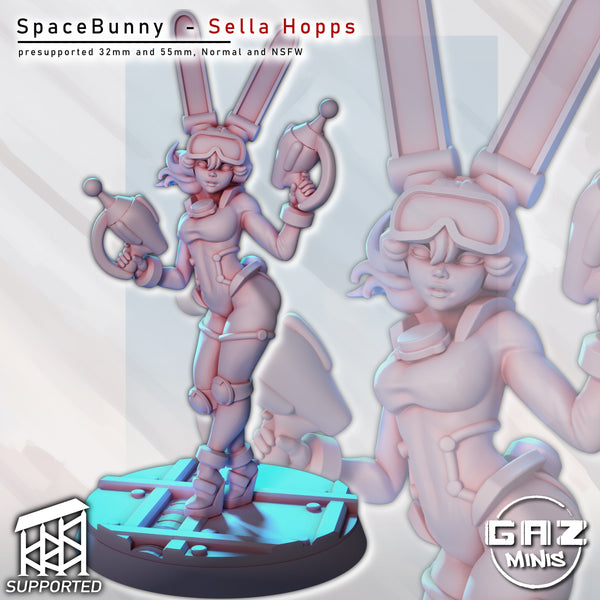 Gaz-250903 Retro Space Bunny Hopps