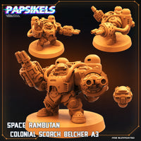 pap-2207s14 SPACE RAMBUTAN COLONIAL SCORCH BELCHER A3