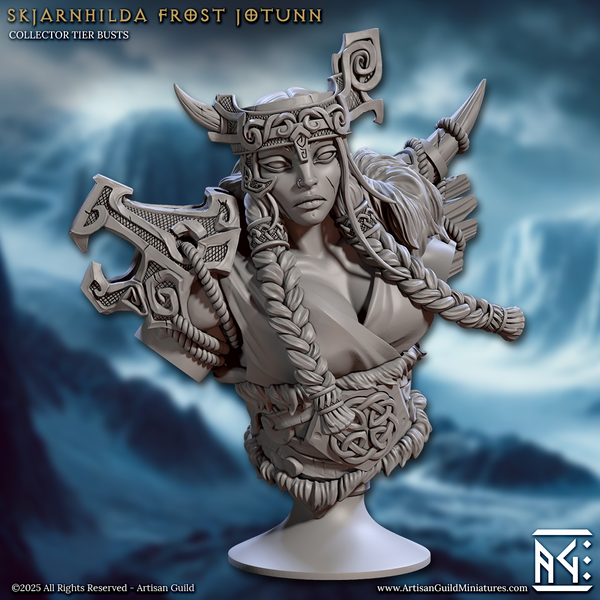 ag-2509b06 Skjarnhilda Frost Jotunn (bust)
