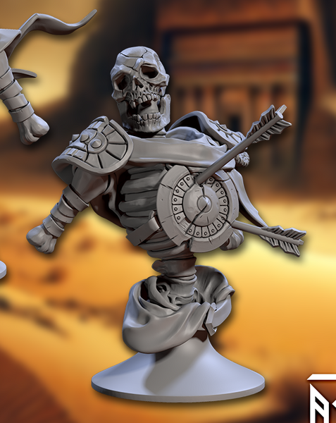 ag-2505b07 Tombsworn Skeleton II (Bust)