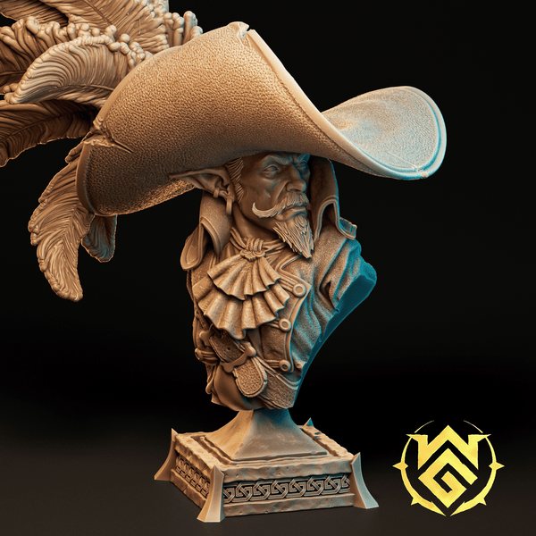 Wgm-250704 Tyrant Bartholomew Rock Gnome Fighter Bust