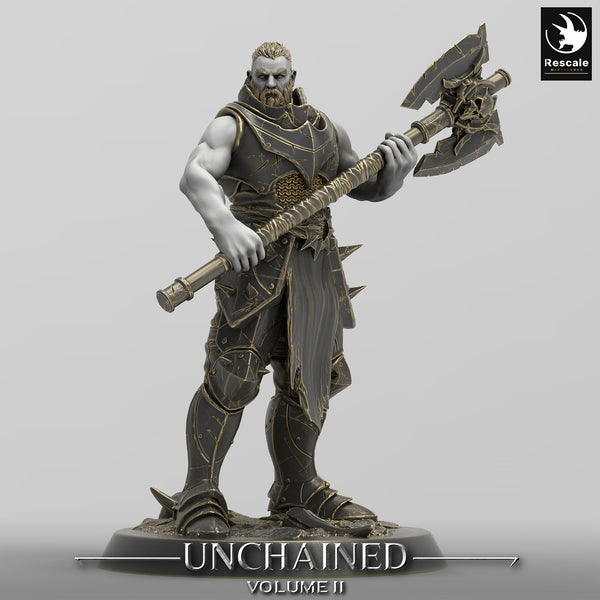 Lop-240577 Unchained Soldier Warrior BigAxe Look