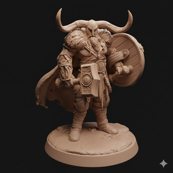 Lop-251027 Vargir Raider Hammer ShieldB