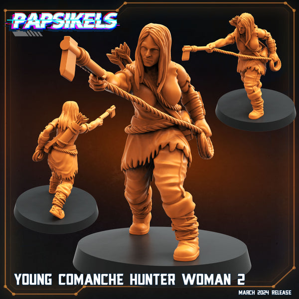 pap-2403s23 YOUNG COMANCHE HUNTER WOMAN 2