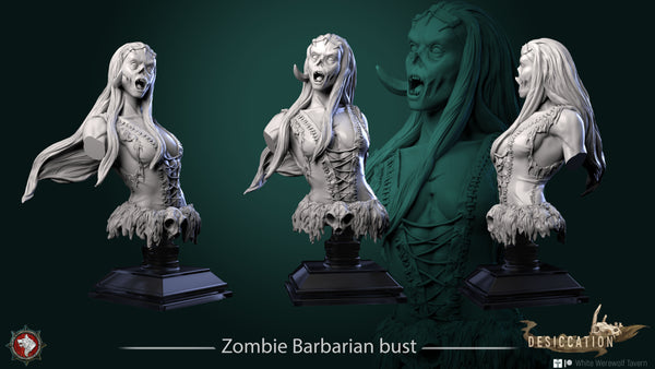 ww-240723 Zombie Barbarian bust