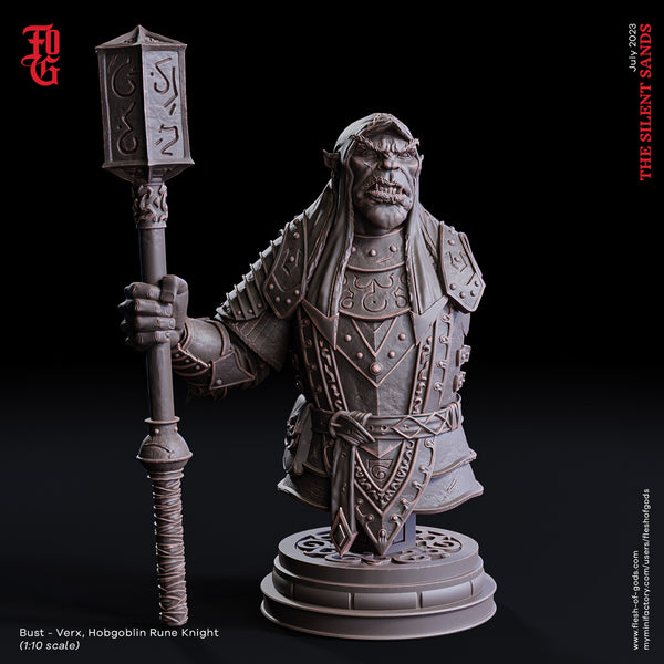 Fog-230705 Bust - Verx, Hobgoblin Rune Knight