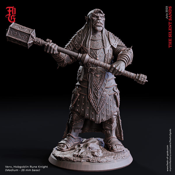 Fog-230727 Hero - Verx, Hobgoblin Rune Knight 75mm