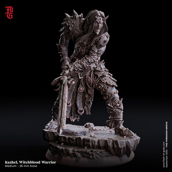 Fog-230924 Hero - Kazhel, Witchblood Warrior 75mm