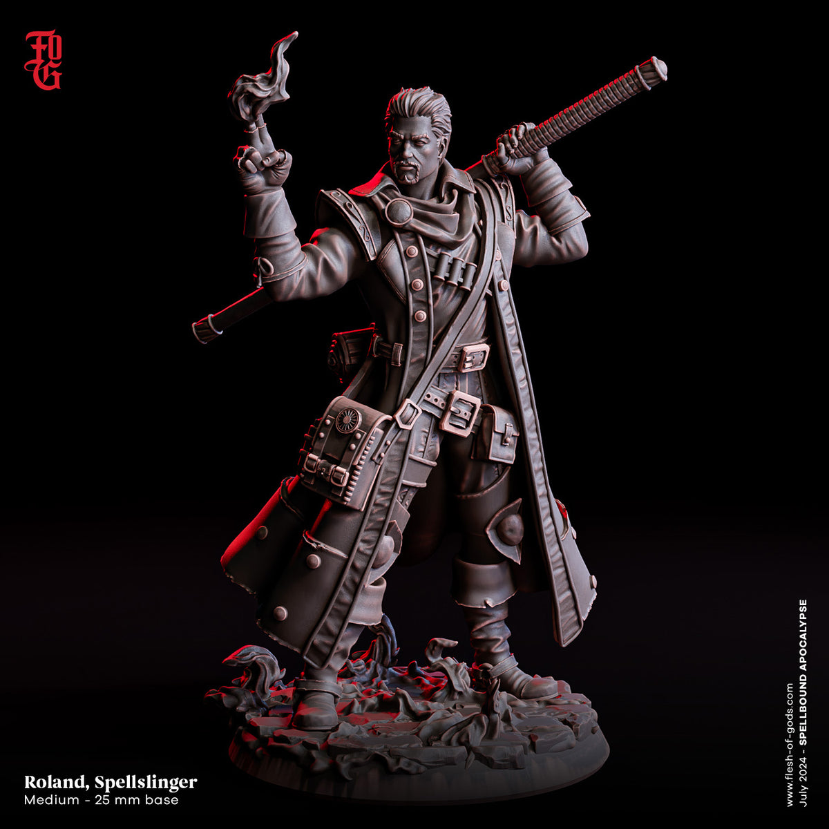 Fog-240723 Hero - Roland, Spellslinger (Human Sorcerer) – サベージランドミニチュア