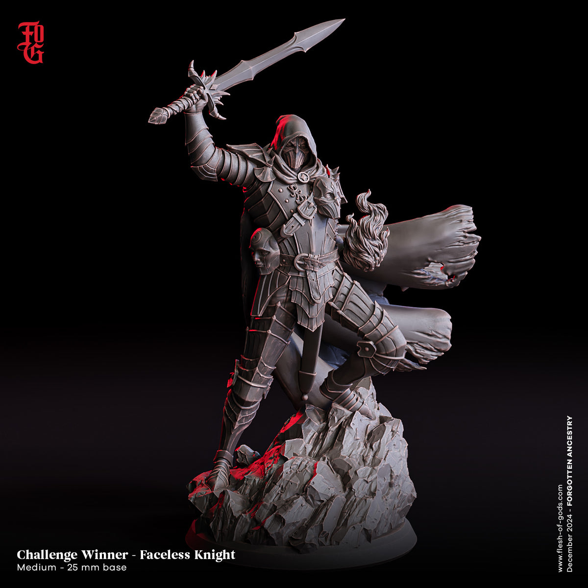 Fog-241231 Painting Challenge Winner - Faceless Knight – サベージランドミニチュア