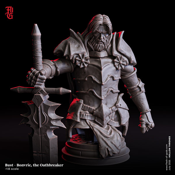 Fog-250701 Bust - Bonvric, The Oathbreaker