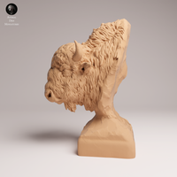 Anml-250902 american bison bust