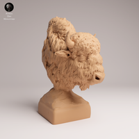 Anml-250902 american bison bust