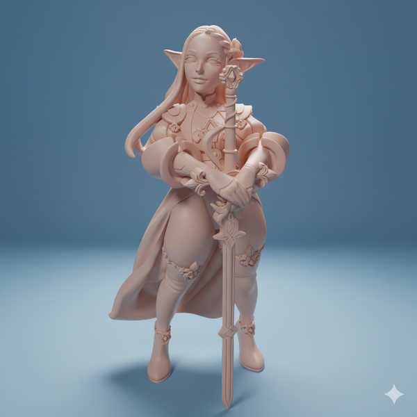 Twin-250405 Melrissa the Elven Paladin