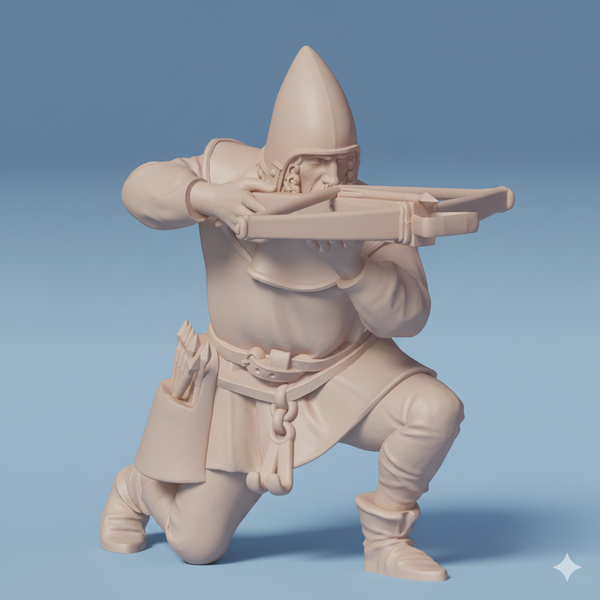 ez-250703 Kneeling Shooting Crossbowmen 2 - 14th century