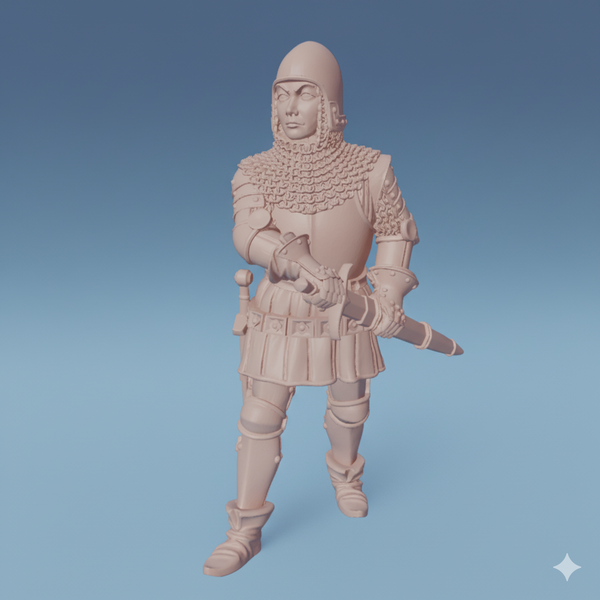 ez-251007 French Woman-at-arm – 14th century