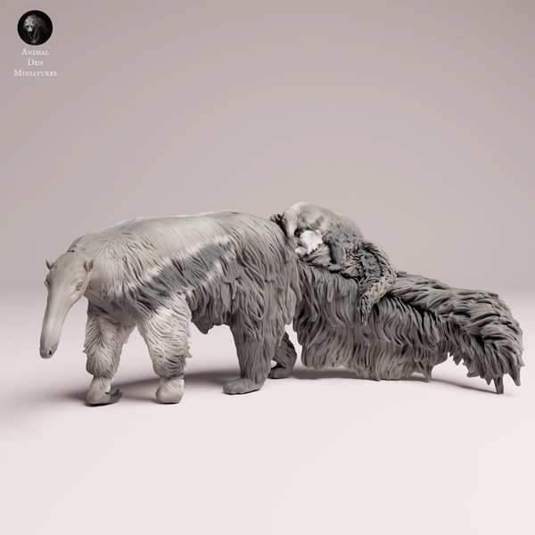 Anml-251104 Giant Anteater with pup（オオアリクイ）