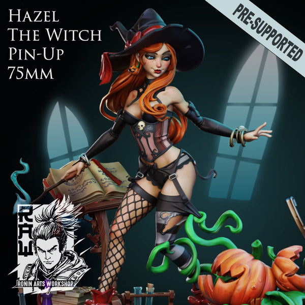 Raw-211007 Hazel The Pumpkin Witch Pin Up