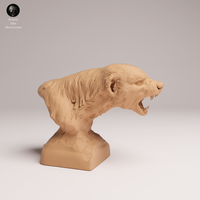 Anml-250803 honey badger bust(ミツアナグマ)