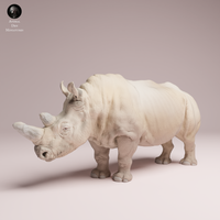 Anml-250714 northern white rhino（キタシロサイ）