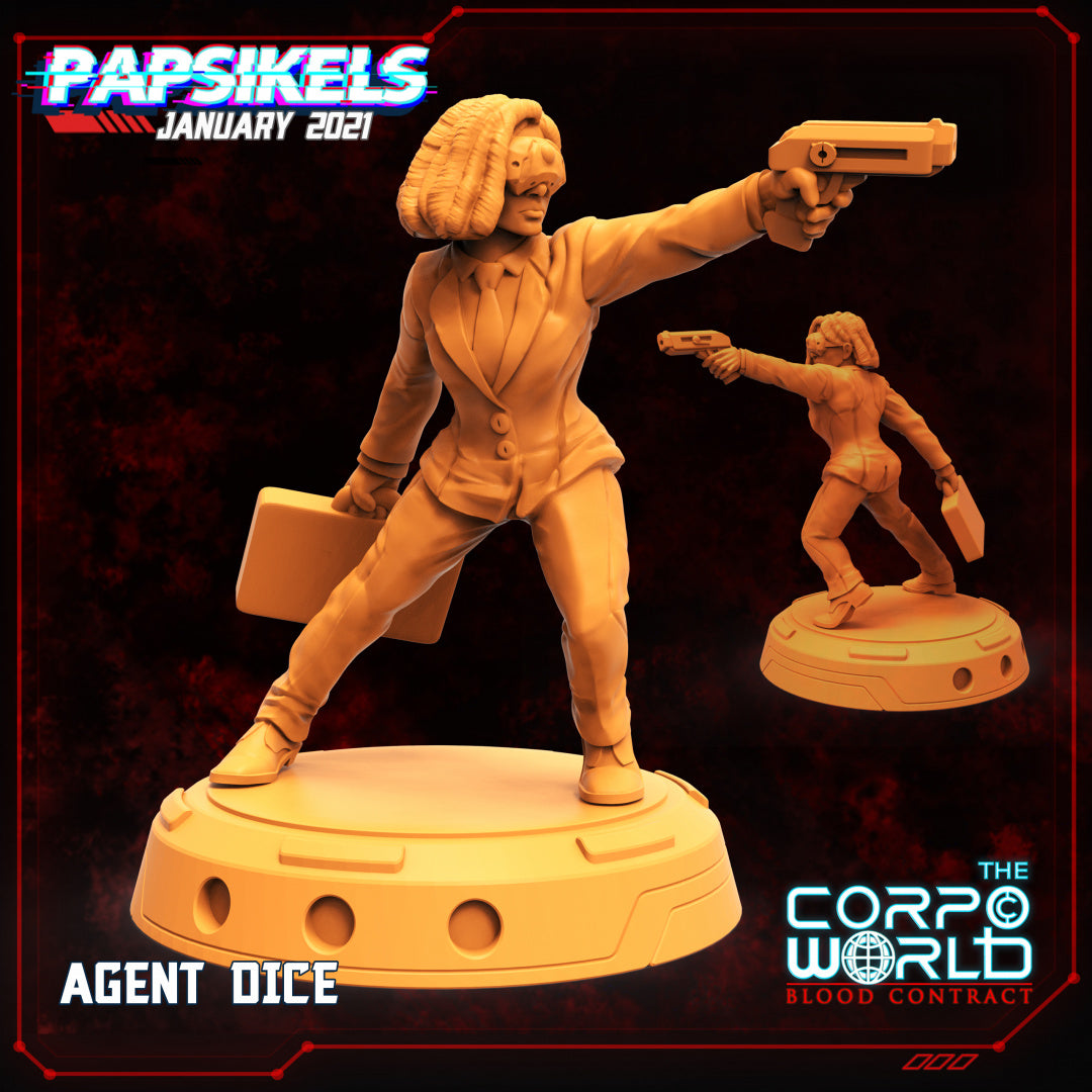 Pap210103 Agent dice サベージランドミニチュア