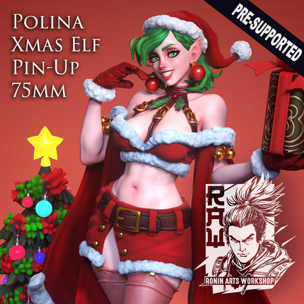 Raw-211206 Polina (Xmas Elf) Pin Up