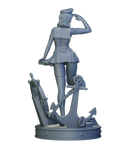 Cos-KL0905 RUBY ANCHOR CHARM